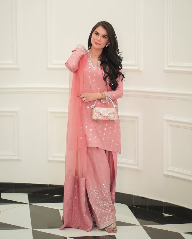 Royal Chinon Silk Farshi Salwar Suit Set with Embroidery & Zari Work