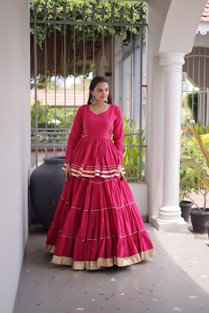 Women Designer Ivory Flared Lehenga Set with Elegant Peplum Top