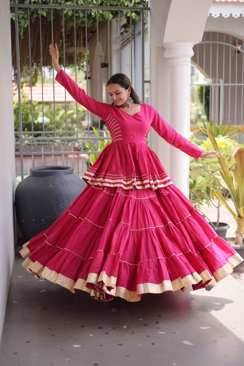 Women Designer Ivory Flared Lehenga Set with Elegant Peplum Top