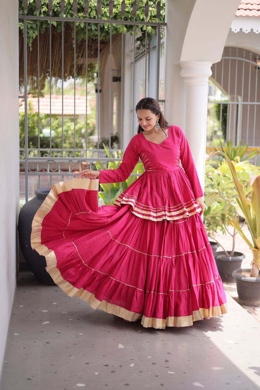 Women Designer Ivory Flared Lehenga Set with Elegant Peplum Top