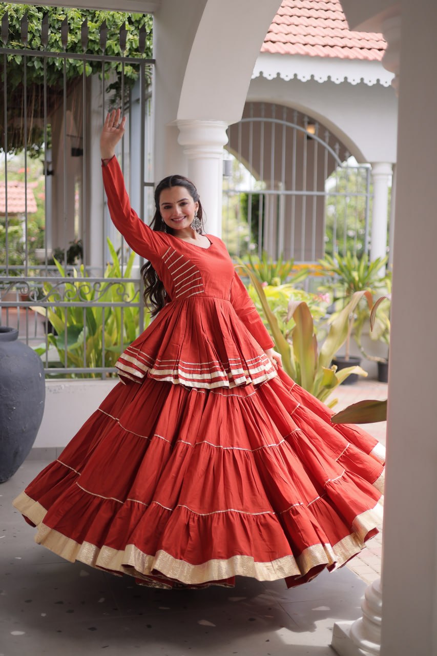 Women Designer Ivory Flared Lehenga Set with Elegant Peplum Top
