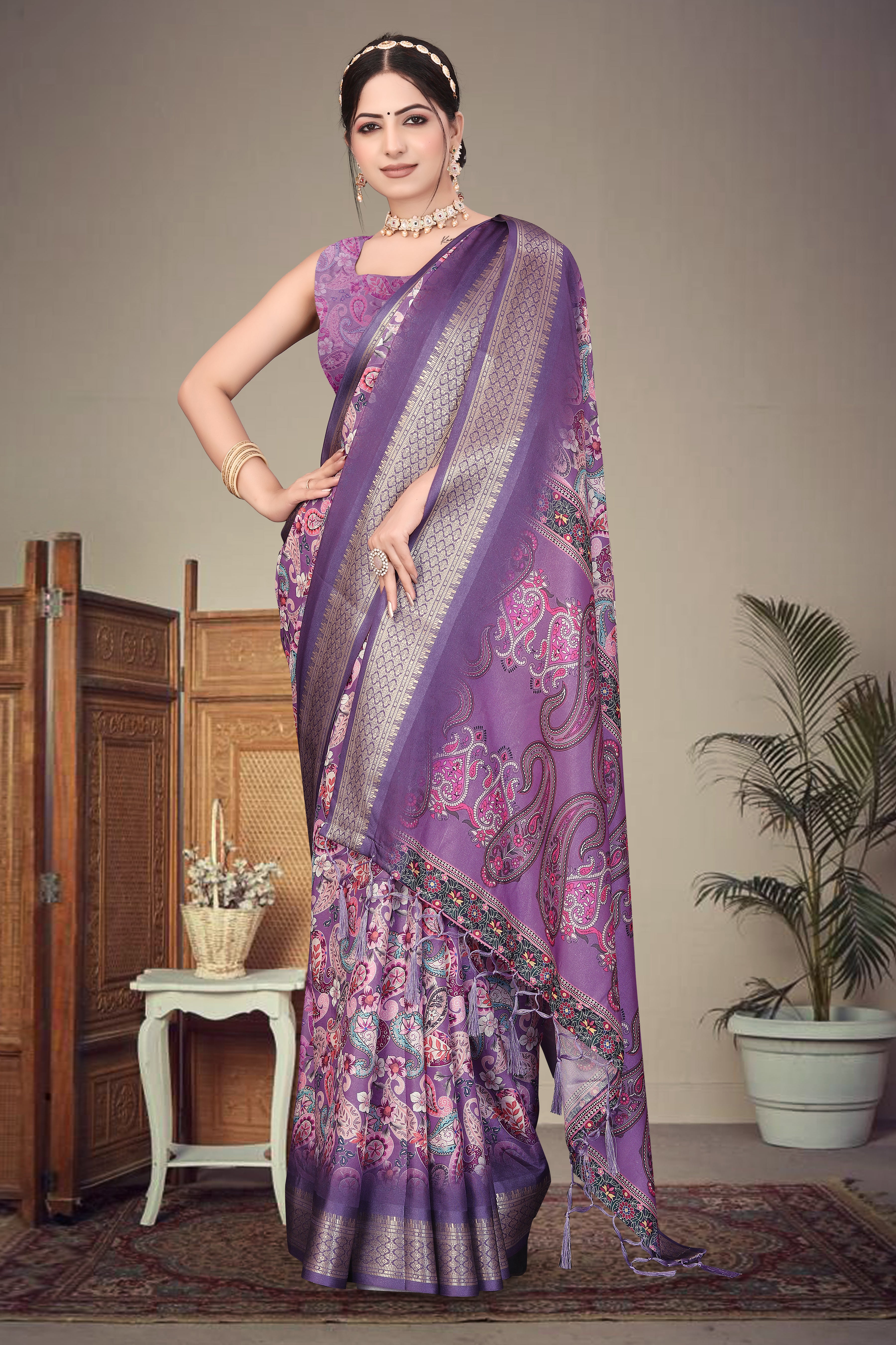 Womne Traditional Cotton Silk Designer Saree