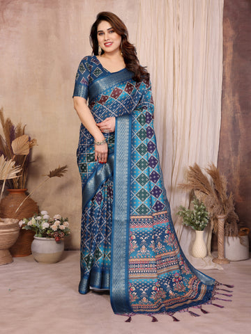 Women Traditional Bandhej Designer Saree