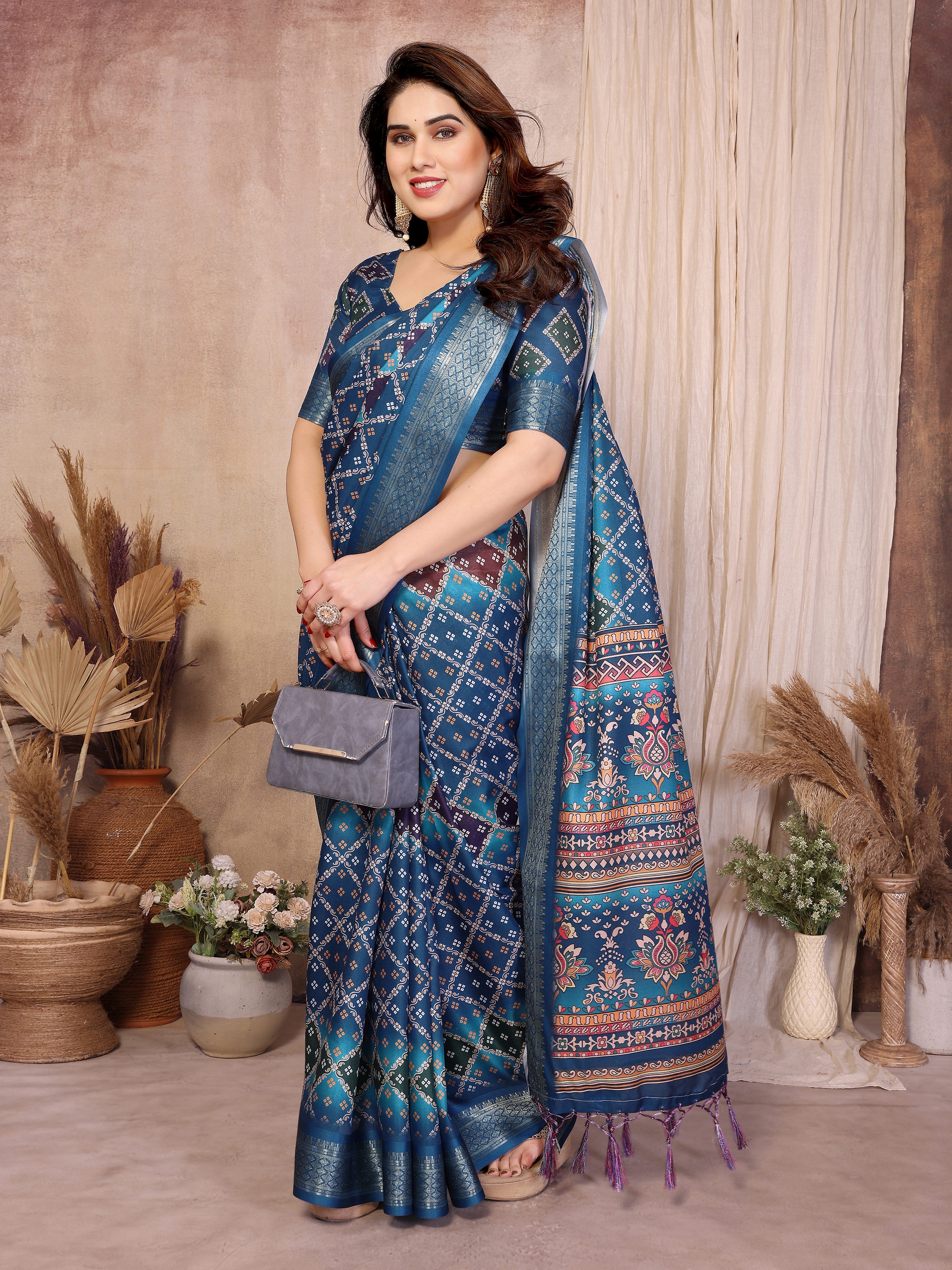 Women Traditional Bandhej Designer Saree