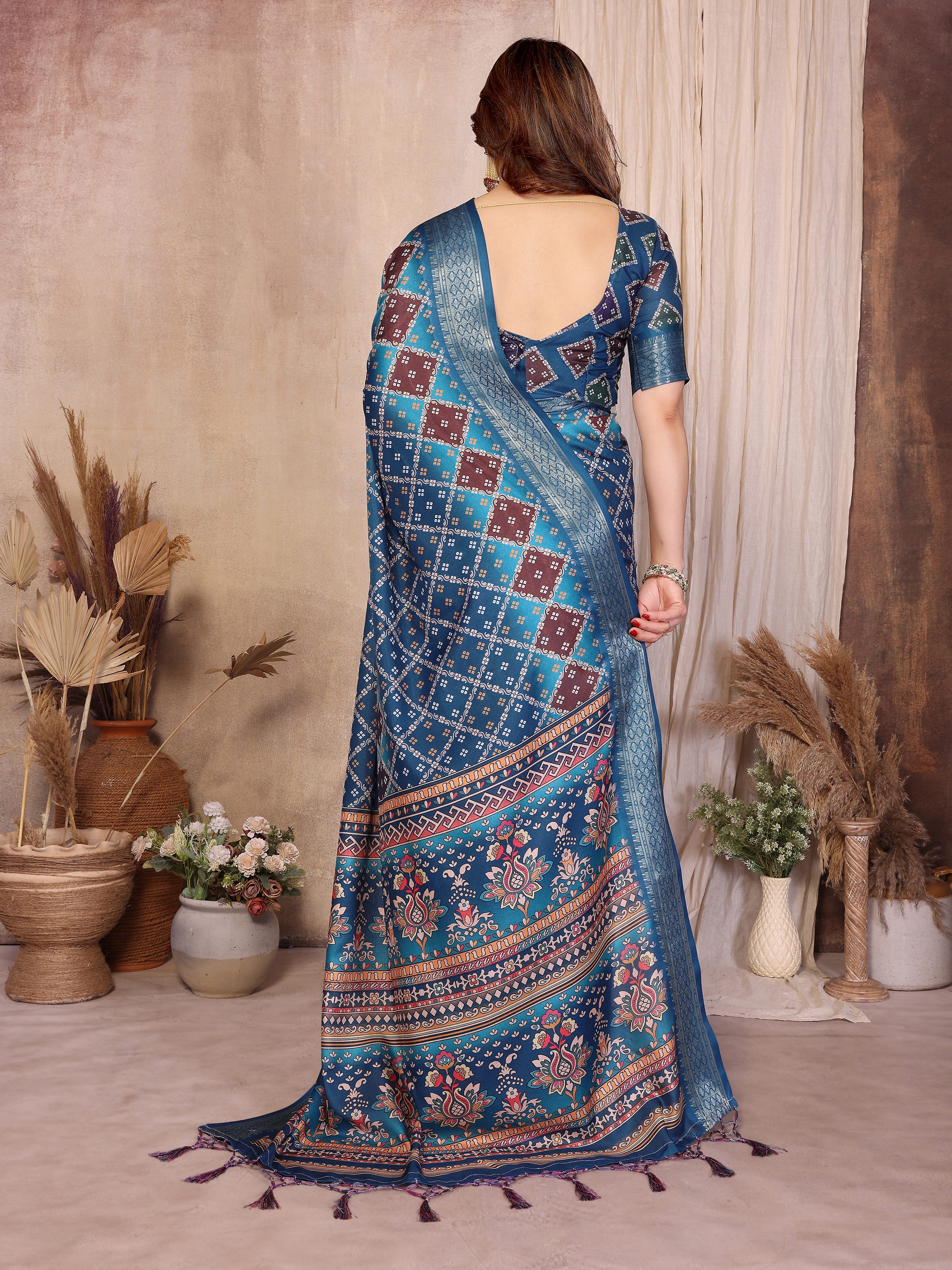 Women Traditional Bandhej Designer Saree