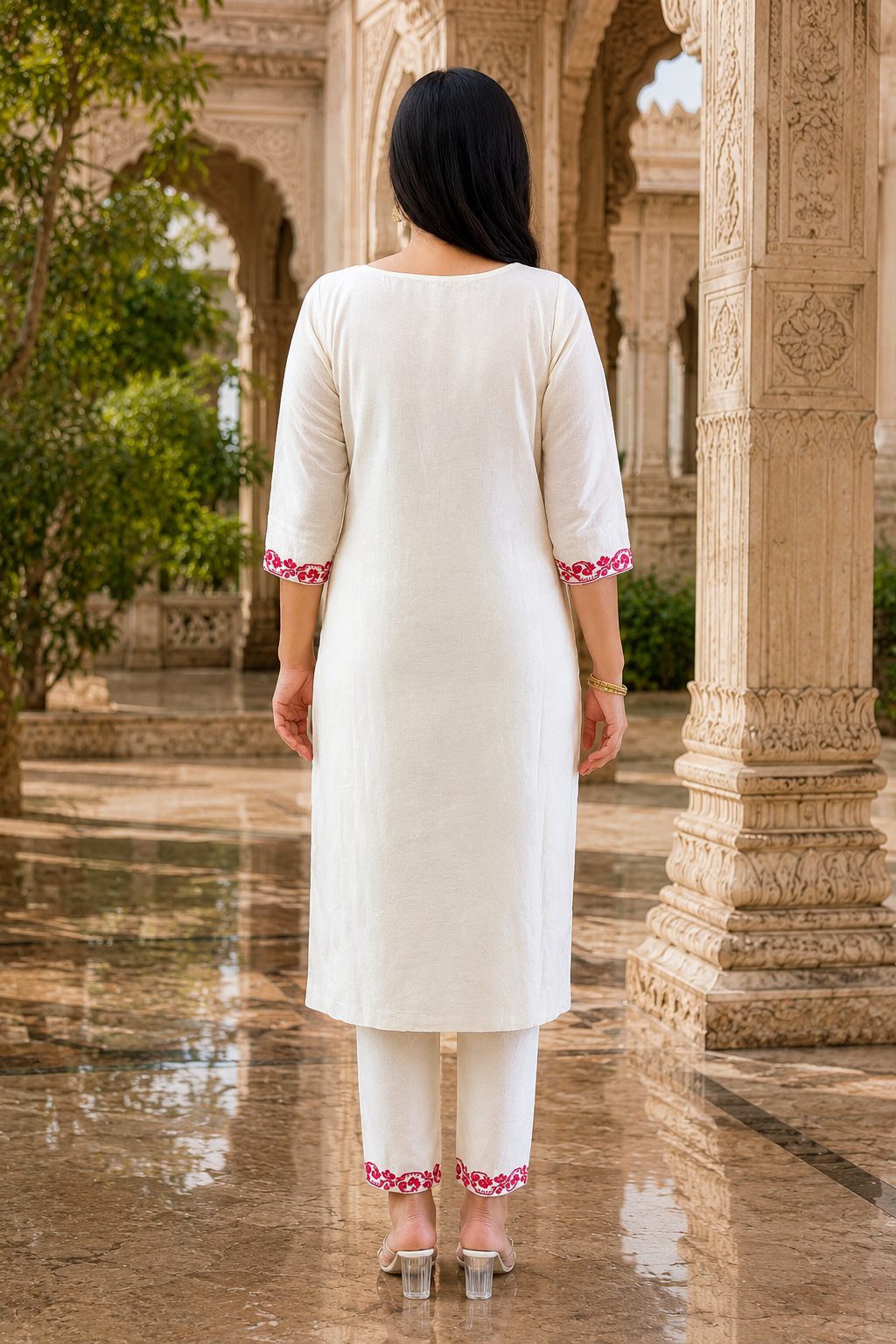 Women Premium Embroidered Kurta Pant Set with Dupatta