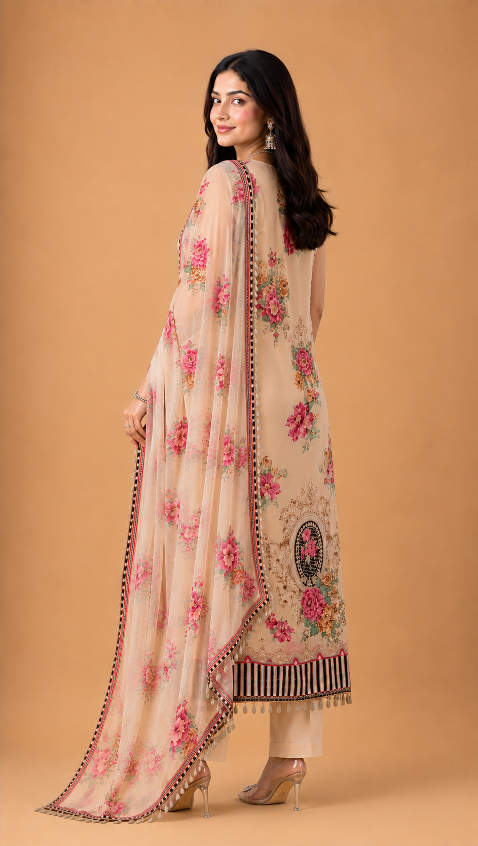 Women Premium Floral Printed Kurta Pant Set with Dupatta
