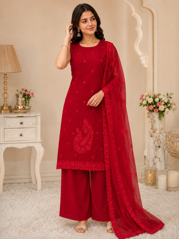 Women Festive Wear Embroidered Kurta Set