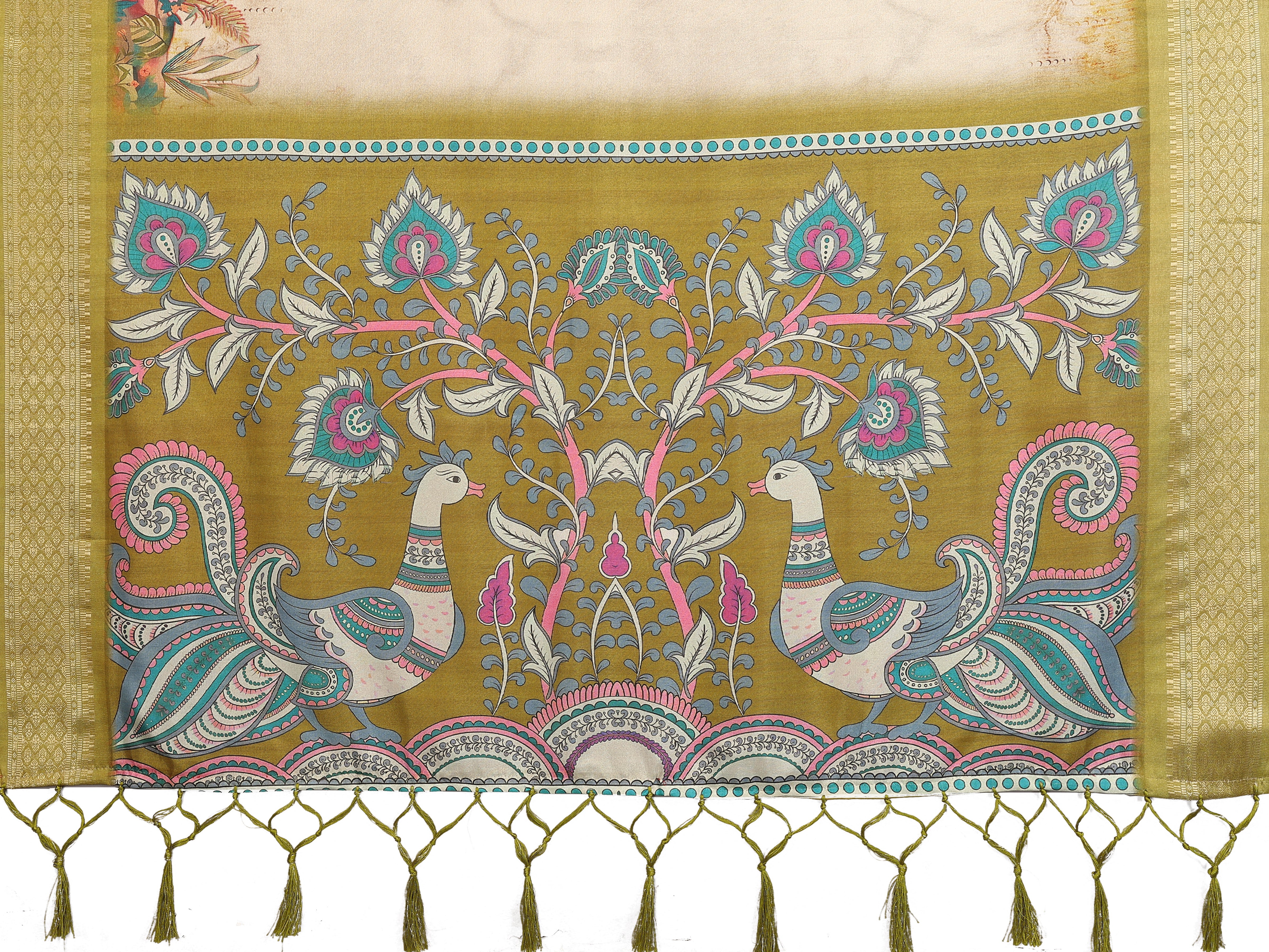 Women Designer Cotton Silk Floral Saree