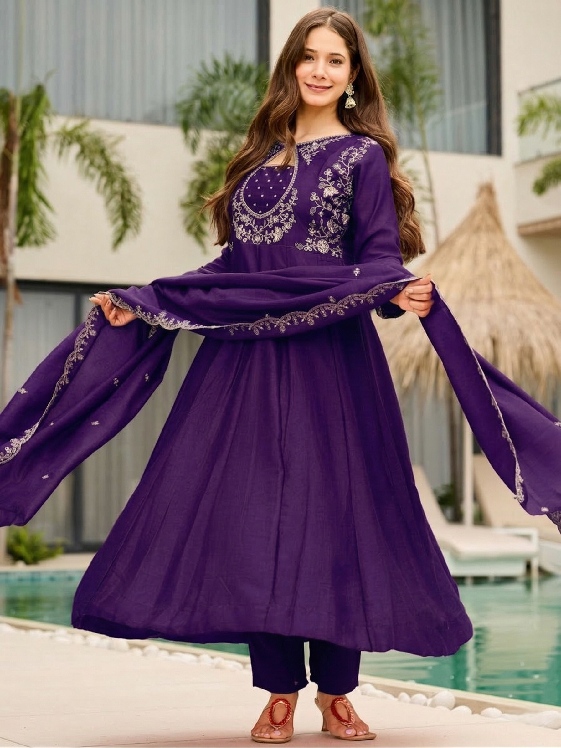 Women Premium Festive Anarkali Suit Set for Women