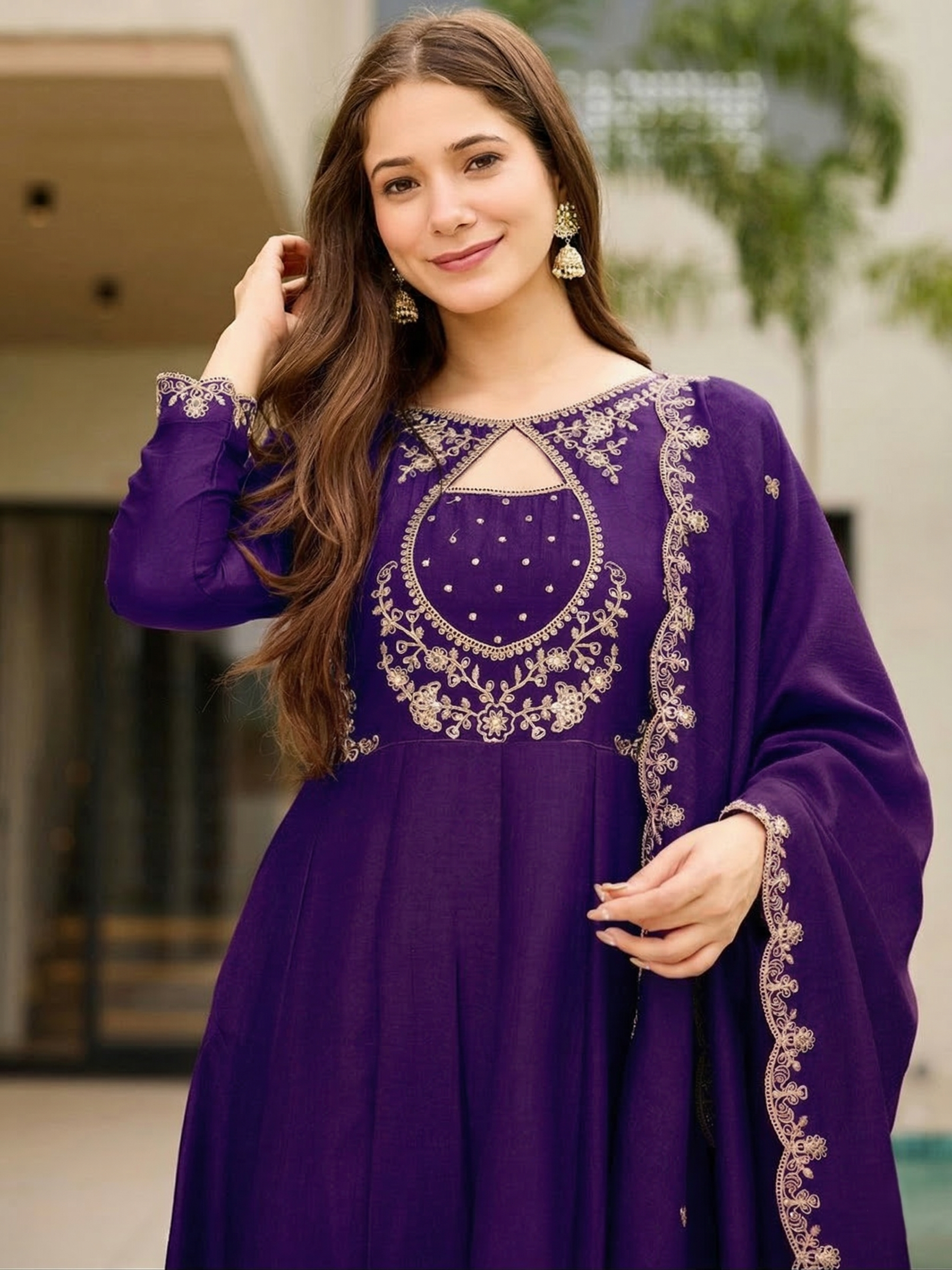 Women Premium Festive Anarkali Suit Set for Women