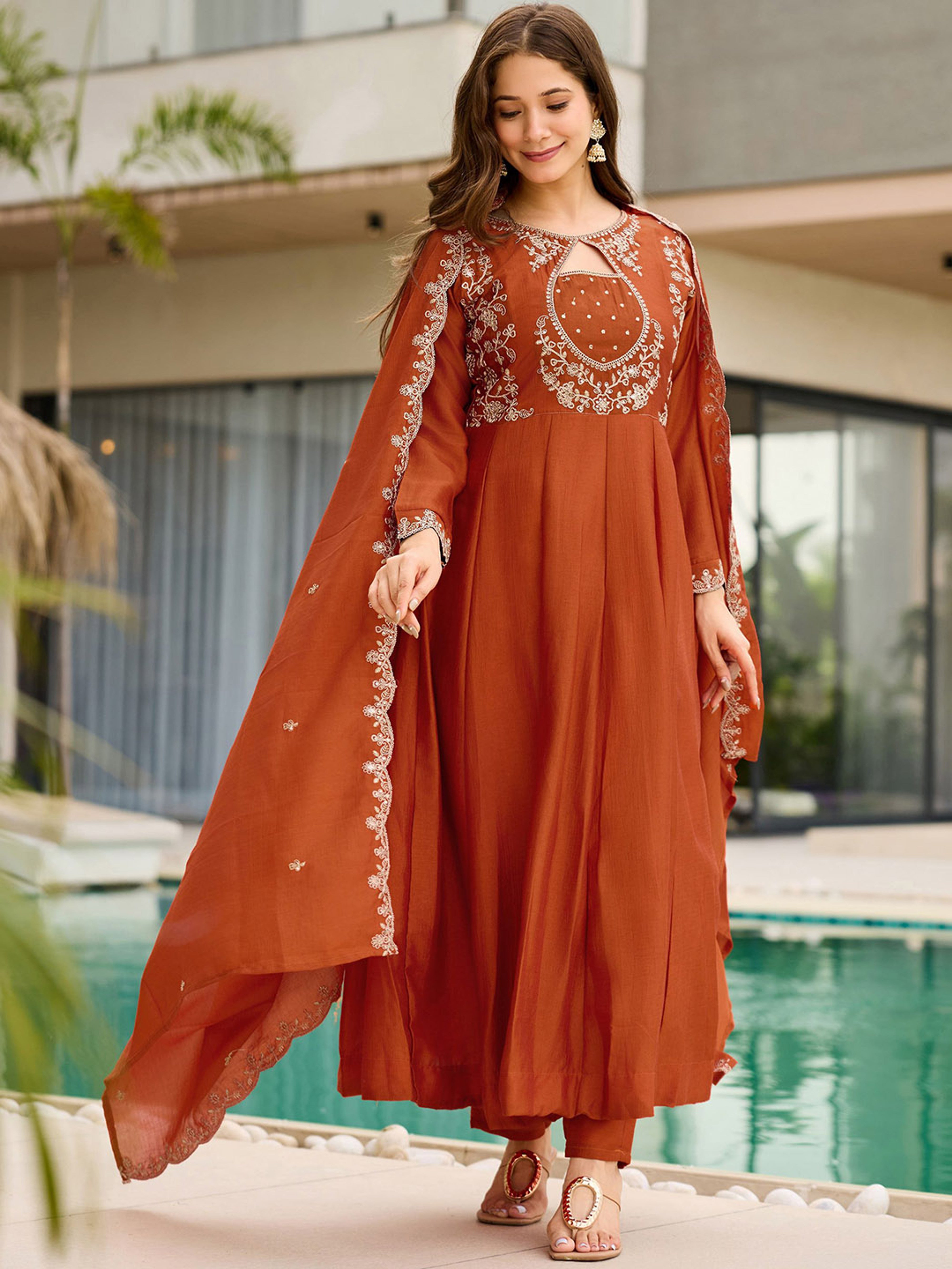 Women Premium Festive Anarkali Suit Set for Women