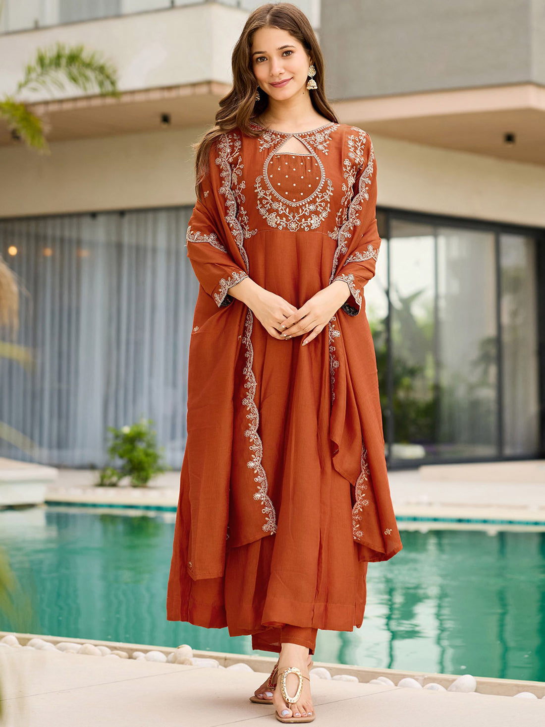 Women Premium Festive Anarkali Suit Set for Women