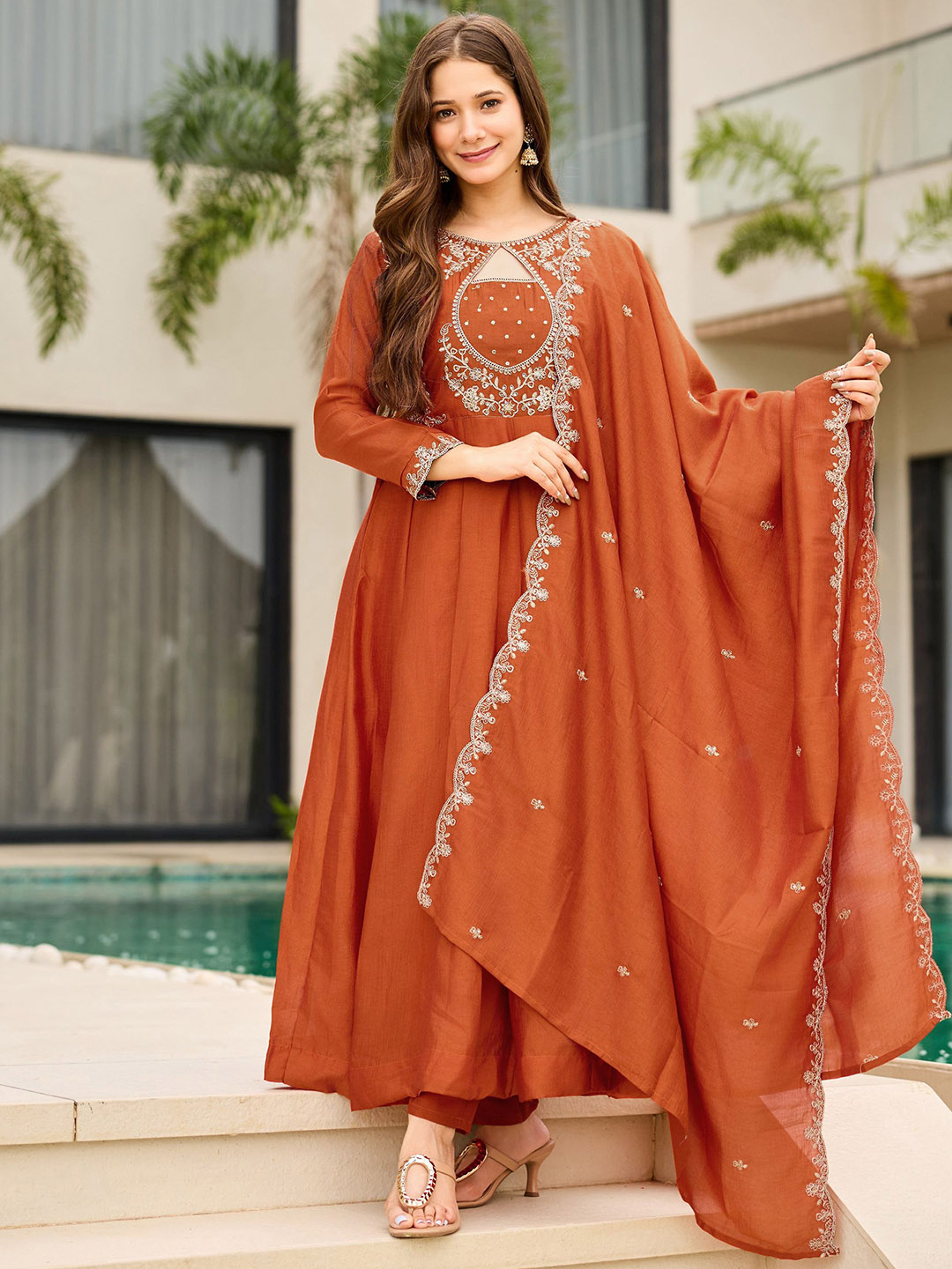 Women Premium Festive Anarkali Suit Set for Women