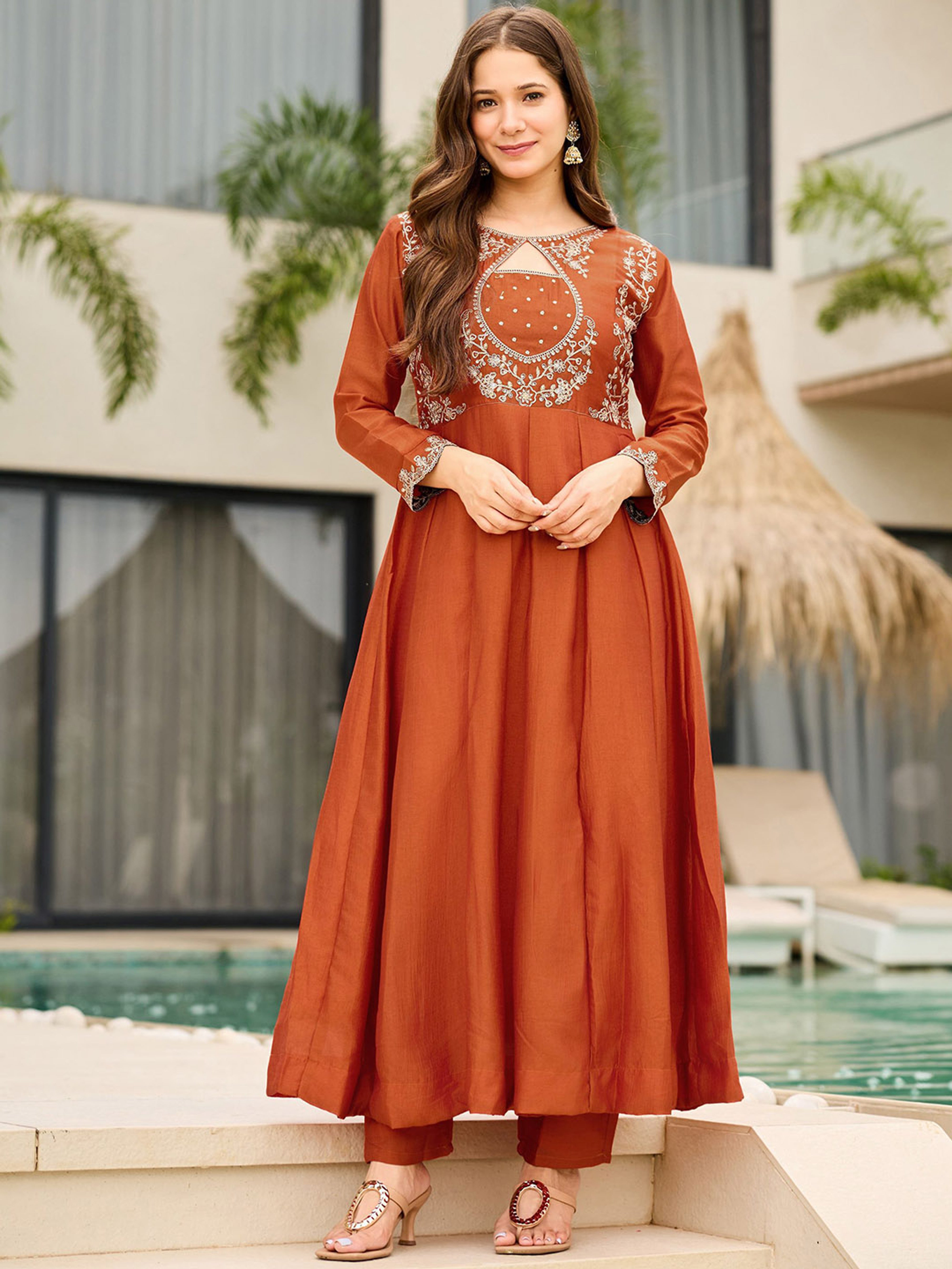 Women Premium Festive Anarkali Suit Set for Women