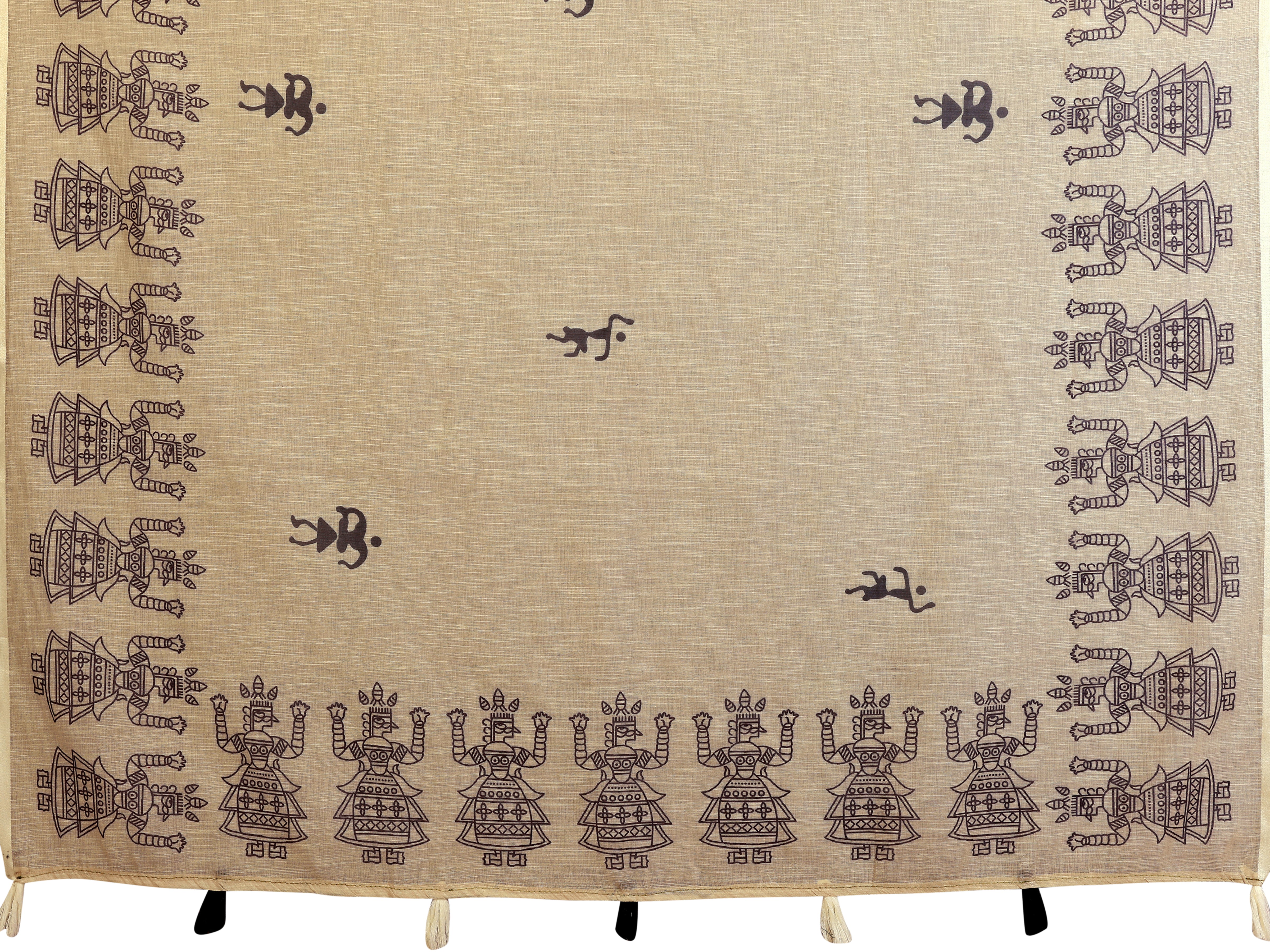 Women Pure Linen Cotton Tribal Digital Print Saree