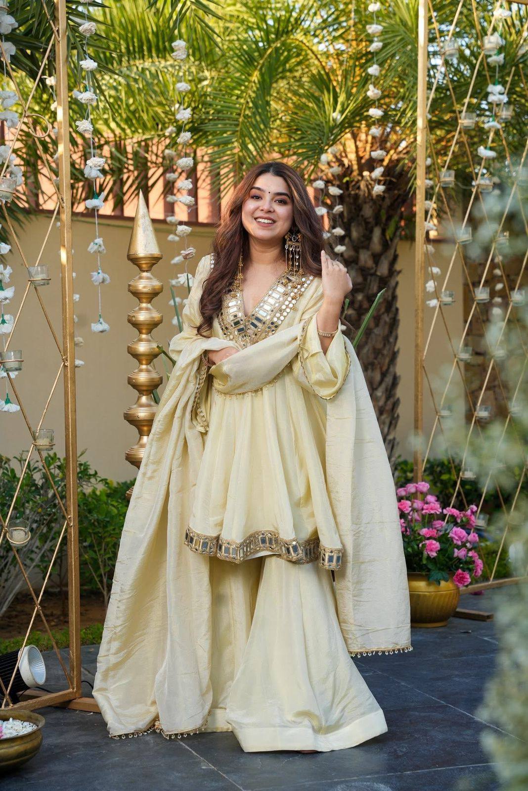 Ivory Sheeshmahal Sharara Suit Set