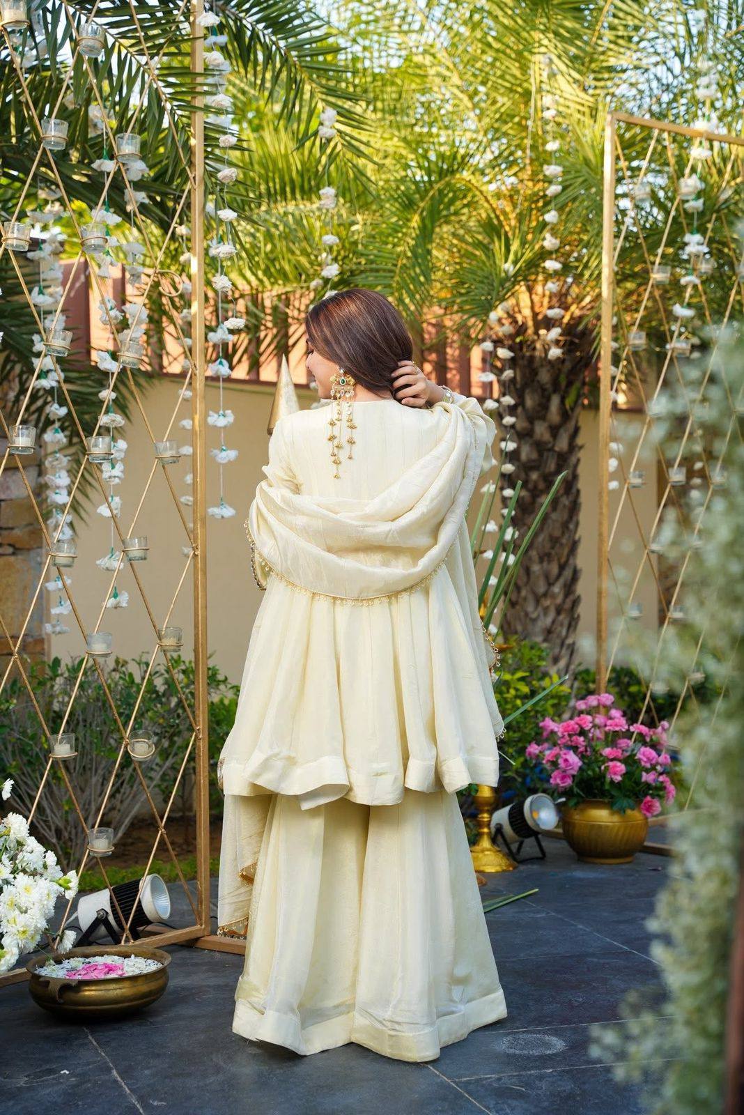 Ivory Sheeshmahal Sharara Suit Set