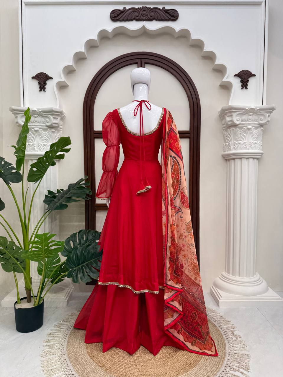 Women Premium Anarkali Suit Set with Printed Dupatta