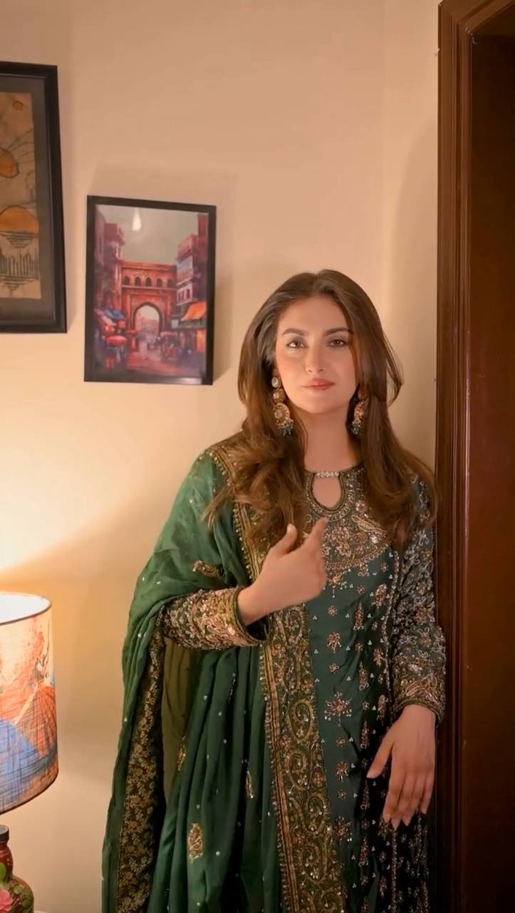 Festive & Party Wear Designer Top–Plazzo Set with Heavy Embroidery Work