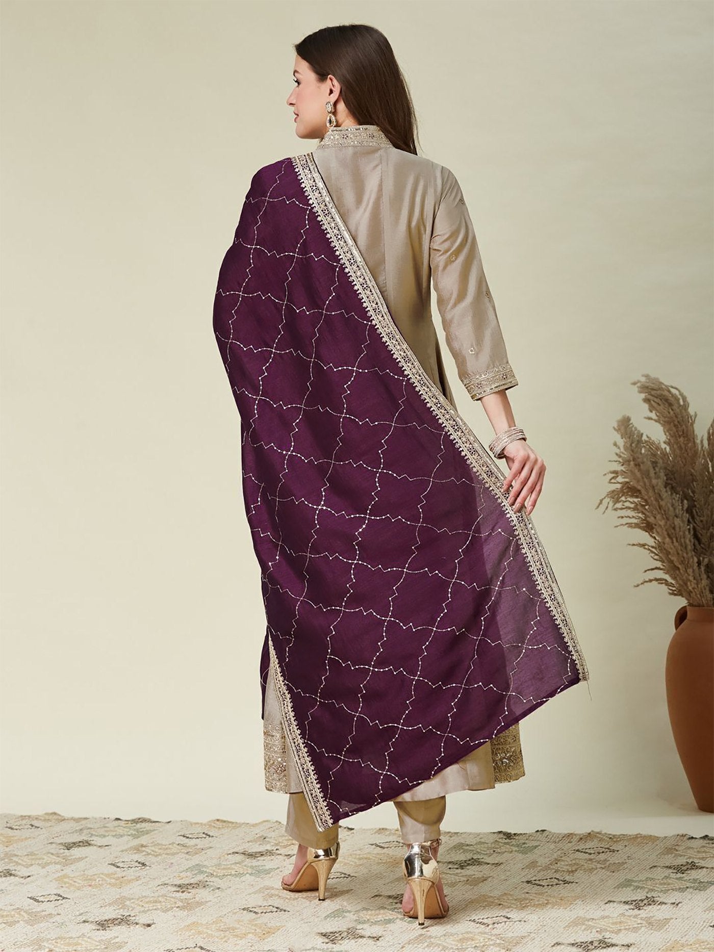 Women Traditional Anarkali Suit with Dupatta