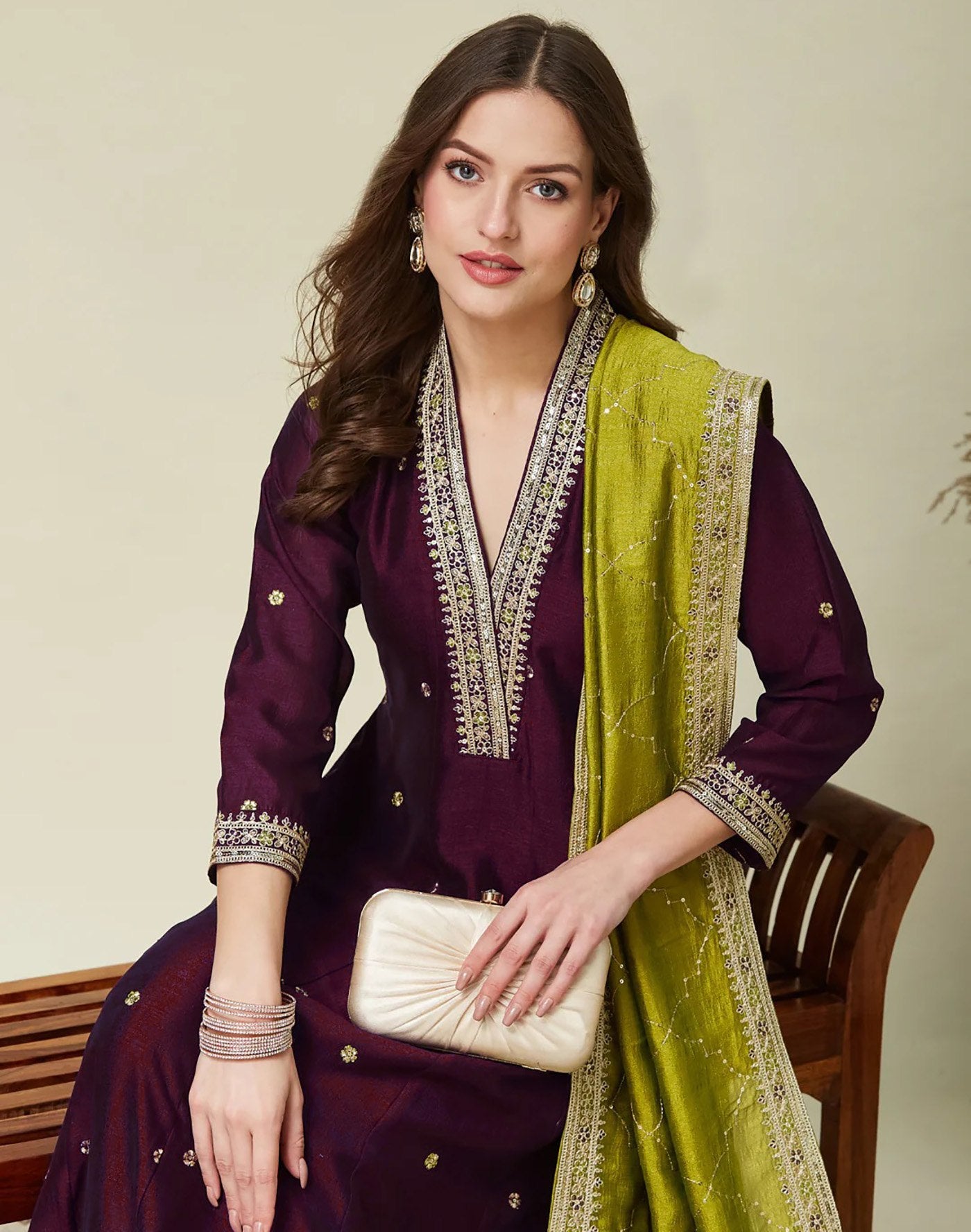 Women Traditional Anarkali Suit with Dupatta